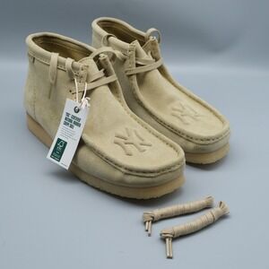 KITH x Clarks for New York Yankees Wallabee Boot maple suede Men's 10 MLB New